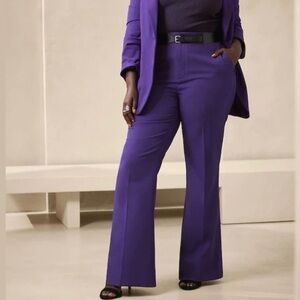 Banana Republic Bootcut Sculpted Pants Women’s Size 2 Purple High Rise Career